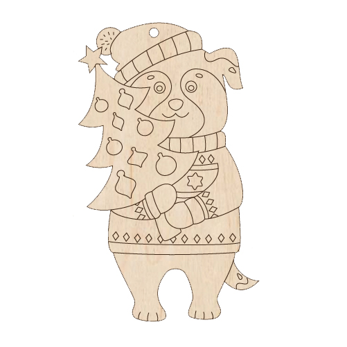 Песик з ялинкою