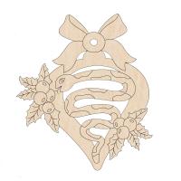 Ялинкова прикраса зі змійкою