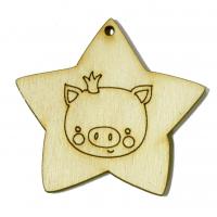 Зірка зі свинкою велика