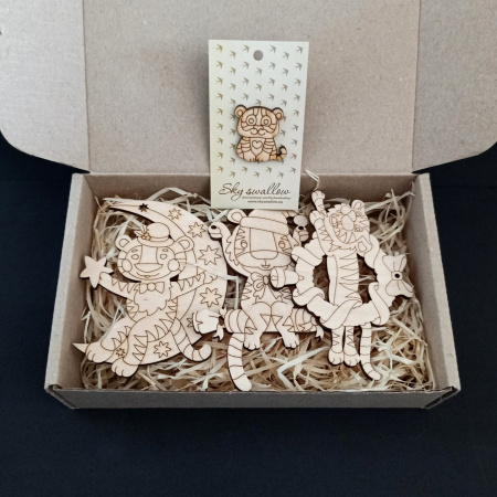 Ялинкові іграшки - тигри