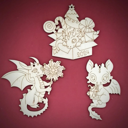 Дракони - Ялинкові прикраси