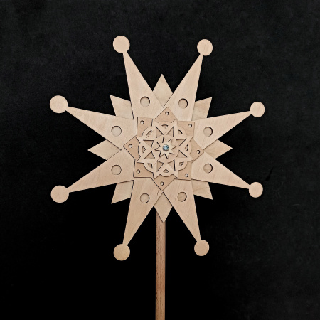 Вертепна різдвяна зірка 2